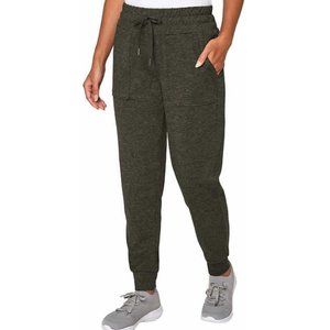 NWT Mondetta Women's Peached Melange Jogger Olive Night Size S $60 EE219